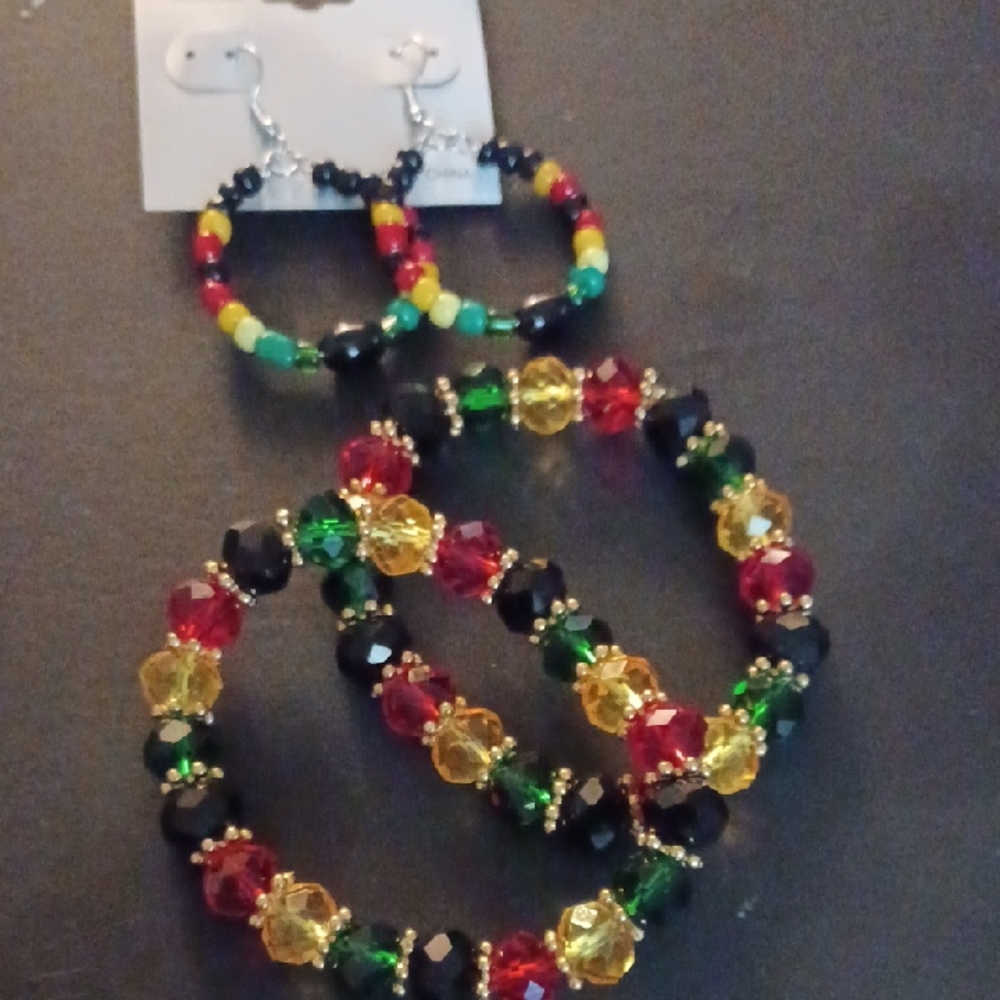 Multicolor Beaded Jewelry Set